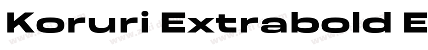 Koruri Extrabold Ext字体转换